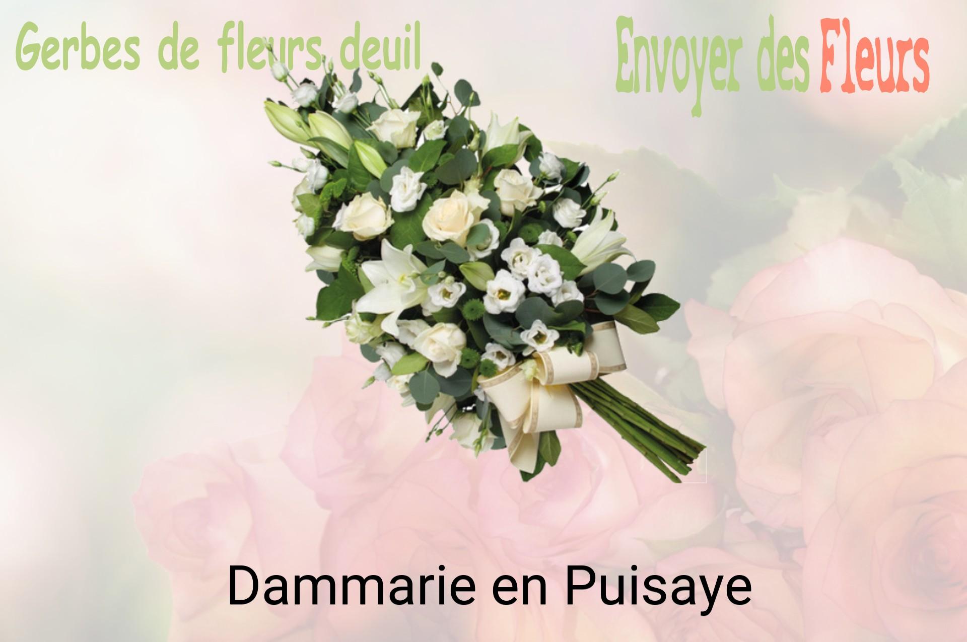 Gerbe de fleurs de deuil livrée à Dammarie-en-Puisaye
